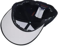 Smoke Grill Bbq Logo Blk Wooly Combed Black Flexfit - Bearded Man