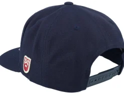 Smoke Grill Bbq Logo Dark Navy/Dark Navy Snapback - Bearded Man