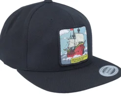 Smooth Sea Never Made a Skilled Sailor Box Black Snapback - Jack Anchor