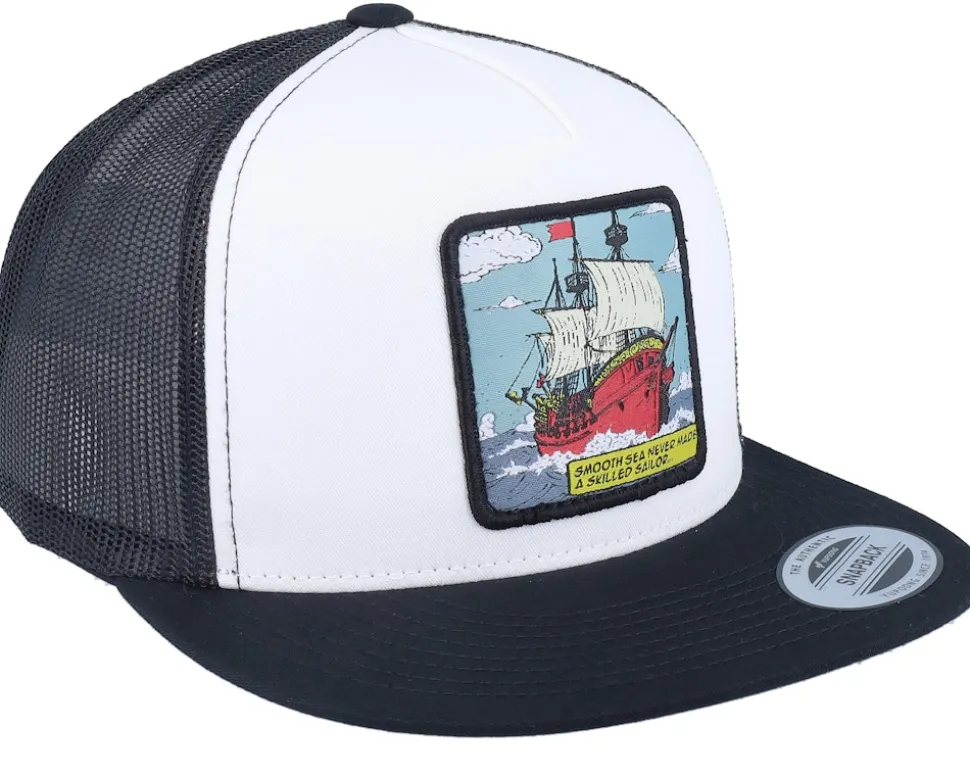 Smooth Sea Never Made A Skilled Sailor Black Trucker - Jack Anchor