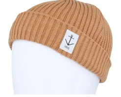 Smula Light Brown Short Beanie - Resteröds