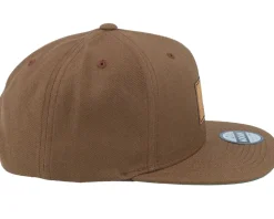 Snufkin Engraved Patch Tan Brown Snapback - Moomin