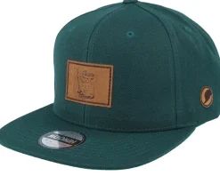 Snufkin Engraved Patch Tan Brown Snapback - Moomin