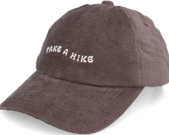 Soft Cap Slussen Corduroy Take A Hike Coffee Brown Dad Cap - Dedicated