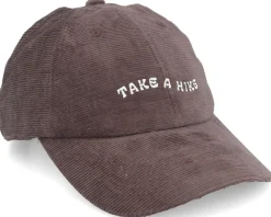 Soft Cap Slussen Corduroy Take A Hike Coffee Brown Dad Cap - Dedicated