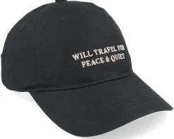 Soft Cap Slussen Will Travel Black Dad Cap - Dedicated