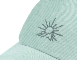 Soft Slussen Corduroy Line Mountain Granite Green Dad Cap - Dedicated