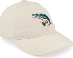 Soft Slussen Pike Fish Beige Dad Cap - Dedicated