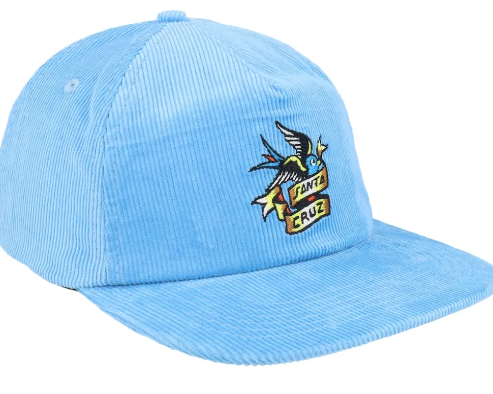 Sommer Sparrow Crystal Blue Corduroy Snapback - Santa Cruz