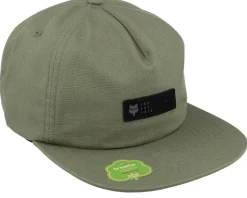 Source Adjustable Hat Olive Green Strapback - Fox