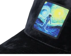 Space Man Art Velvet Black Velvet Trucker - Public Domain