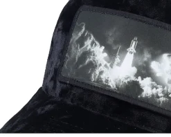 Space Shuttle Launch Velvet Black Trucker - Calza Pennello