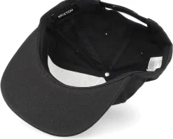 Sparks Medium Profile Black Snapback - Brixton