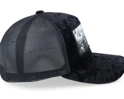 Spartan King Velvet Black A-frame Trucker - Calza Pennello