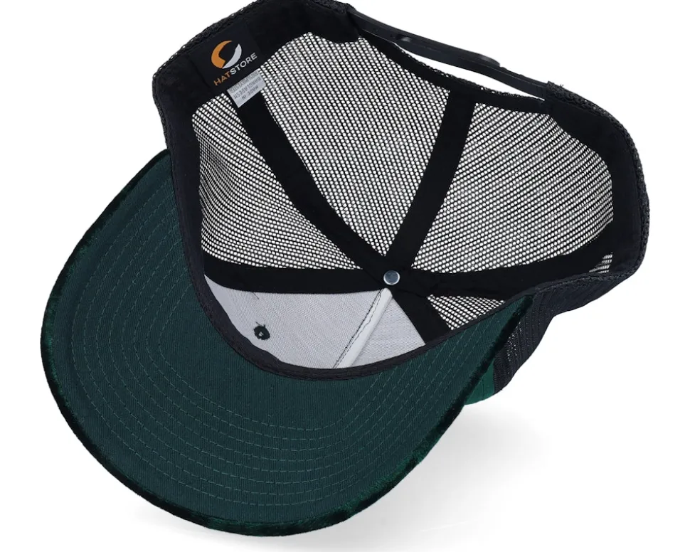 Spartan King Velvet Green/Black A-Frame Trucker - Calza Pennello