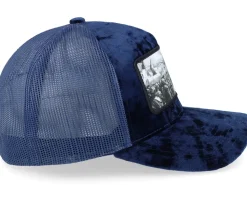Spartan King Velvet Navy A-Frame Trucker - Calza Pennello