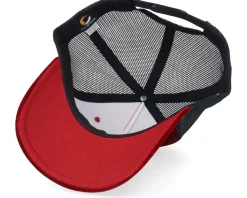 Spartan King Velvet Red/Black A-Frame Trucker - Calza Pennello