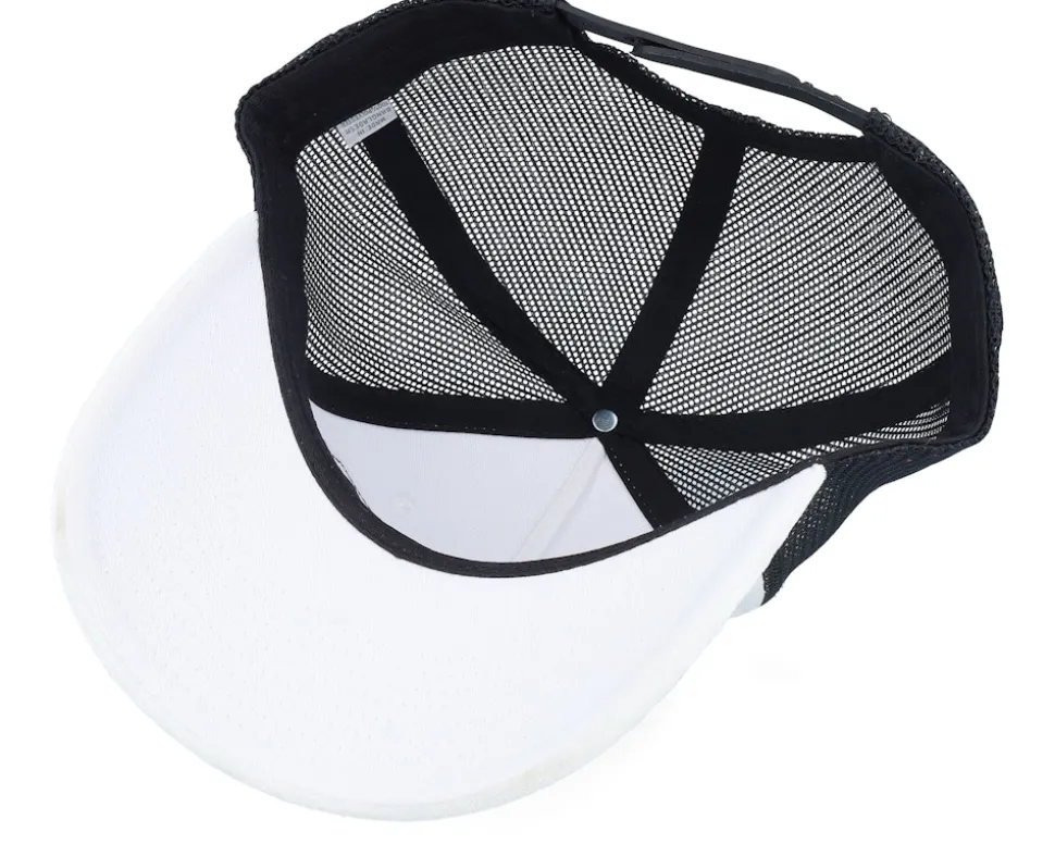 Spartan King Velvet White/Black A-Frame Trucker - Calza Pennello