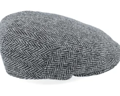 Spencer Harris Tweed Black Earflap Flat Cap - CTH Ericson