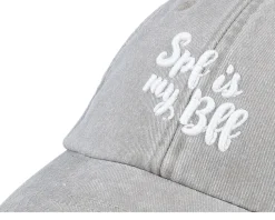Spf Is My Bff Washed Grey Dad Cap - Abducted