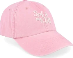 Spf Is My Bff Washed Pink Dad Cap - Abducted