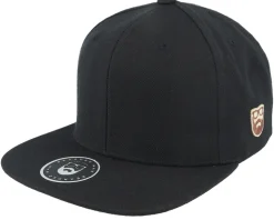 Sports Team Side Patch Black Snapback - Bearded Man