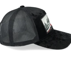Sportscar And City Patch Velvet Black Trucker - Iconic