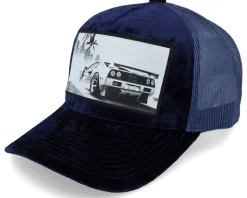 Sportscar Navy A-frame Trucker - Calza Pennello
