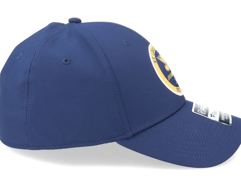 St. Louis Blues Authentic Pro Training Flex Navy Flexfit - Fanatics