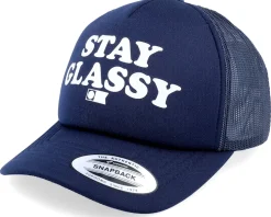 Stay Glassy Foam Navy Trucker - Salty Crew