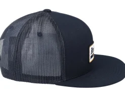 Steadfast High Profile Black Trucker - Brixton