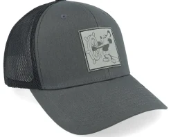 Steamboat Willie Engraved Patch Dark Grey Trucker - Public Domain