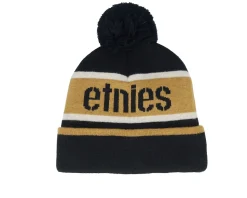 Stencil Beanie Black/Gold Pom - Etnies