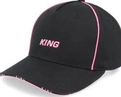 Stepney Curved Peak Cap Black Adjustable - King Apparel