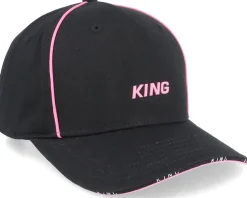 Stepney Curved Peak Cap Black Adjustable - King Apparel