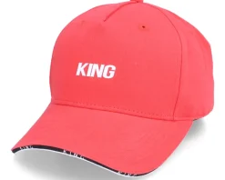 Stepney Curved Peak Pastel Red Adjustable - King Apparel