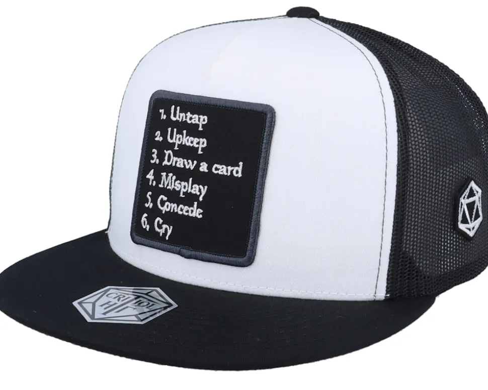 Steps Of Magic Patch White/Black A-Frame Trucker - Critiql Hit