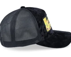 Sting Like A Bee Pop Art Velvet Black A-Frame Trucker - Calza Pennello