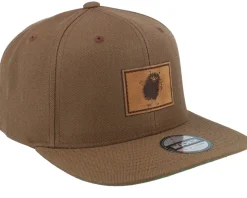 Stinky Engraved Patch Tan Brown Snapback - Moomin