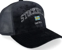 Stockholm Sweden Velvet Black Trucker - Iconic