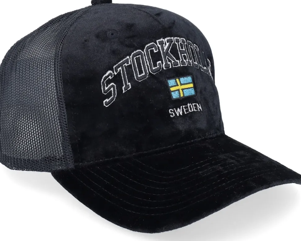 Stockholm Sweden Velvet Black Trucker - Iconic