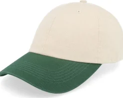 Stone Washed Stone/Dark Green Dad Cap - Equip