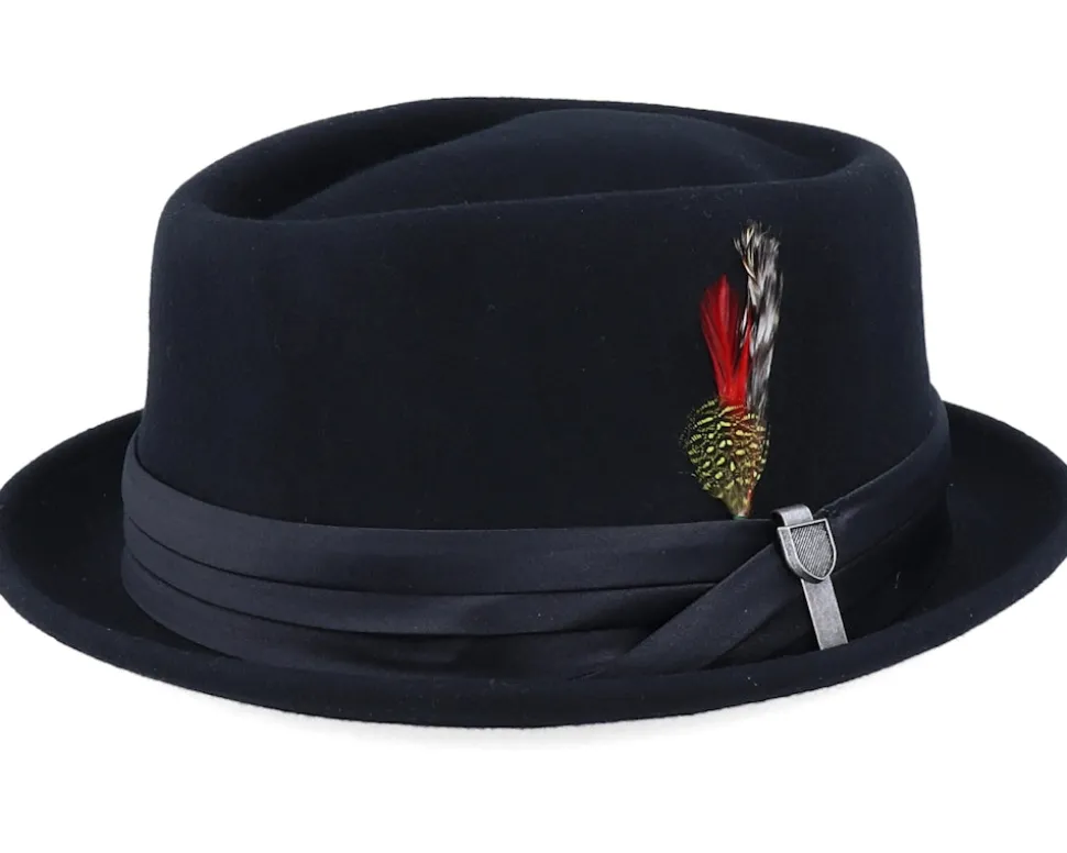 Stout Black/Black Pork Pie - Brixton