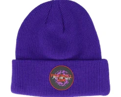 Stranger Things Turn-up Beanie Purple Cuff - Difuzed