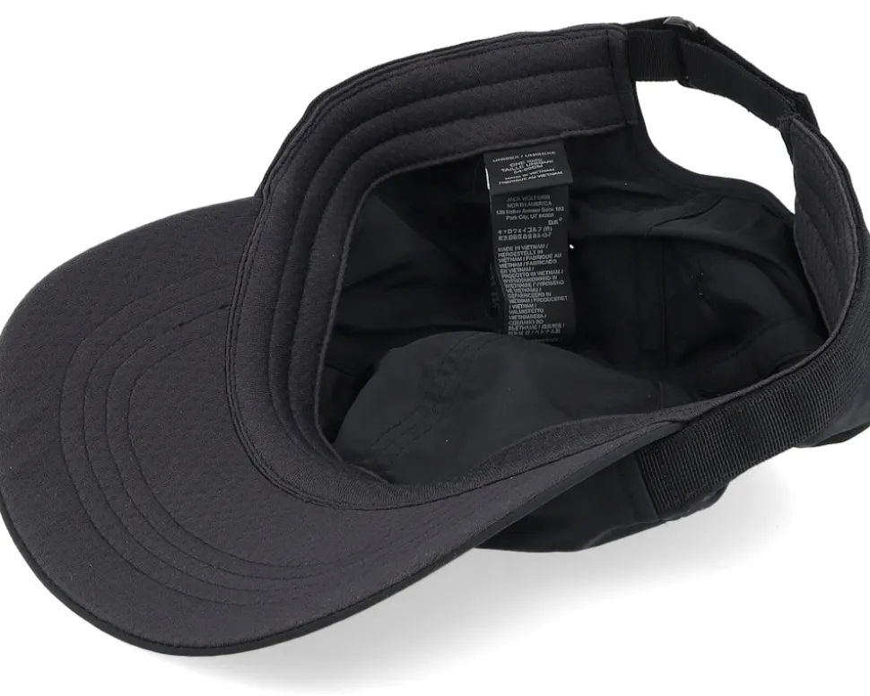 Strap Cap Black Dad Cap - Jack Wolfskin