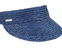 Straw Brim Shade Blue Visor - Seeberger