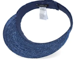 Straw Brim Shade Blue Visor - Seeberger