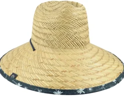 Straw Sunbucket P Bright White/Navy Blazer Straw Hat - Puma