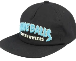 Strip Cap Black Snapback - Santa Cruz