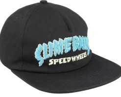 Strip Cap Black Snapback - Santa Cruz